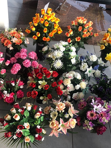 Fleurs funéraires