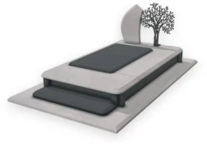 exemple d'une personnalisation monument funéraire avec BFUP CREATION et Concept Marbre